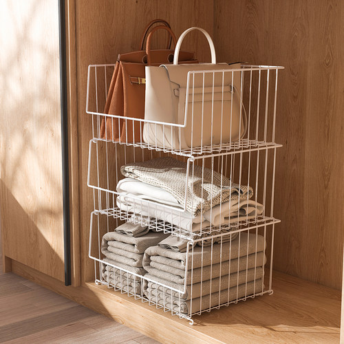 衣橱分格整理篮子多层收纳架