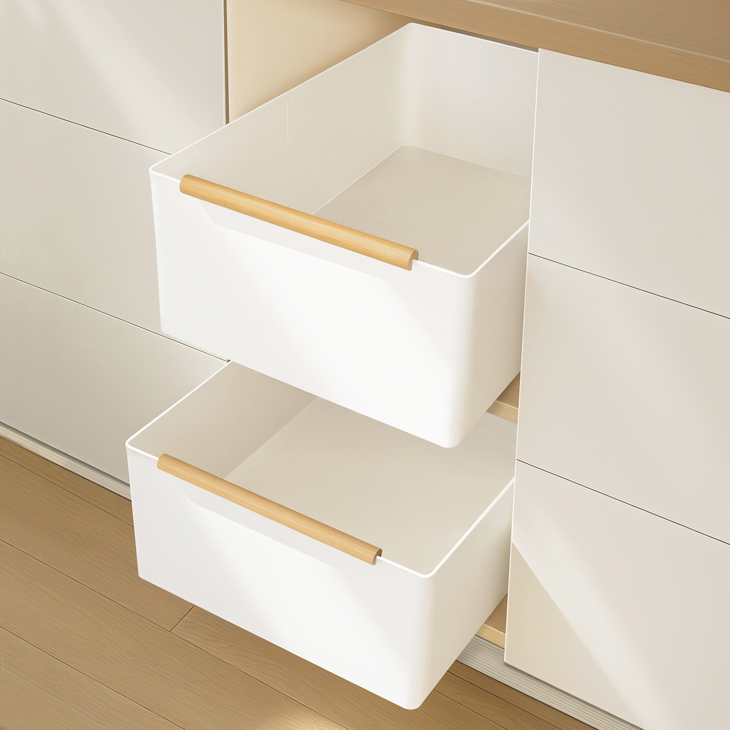 推拉置物架橱柜拉篮免打孔分层抽拉储物筐厨房深柜内抽屉式收纳盒,收纳整理,整理架/置物架/收纳架,淘宝优惠券,粉丝福利购,淘宝优惠卷