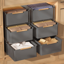 衣柜拉篮抽屉式 置物架柜内分层衣物收纳盒 衣服收纳箱金属筐抽拉式