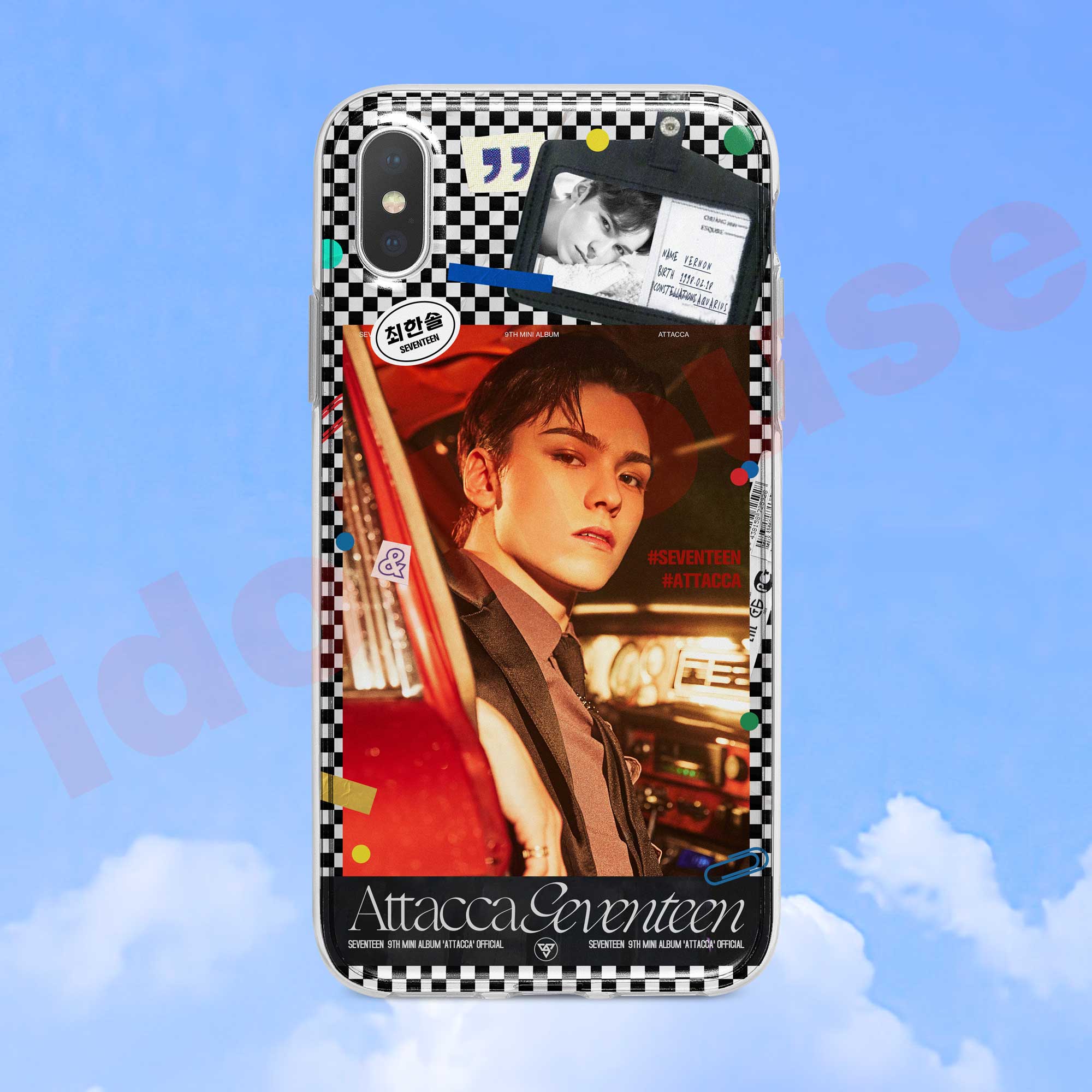 崔韩率vernon 同款周边手机壳适用于苹果iphone12 华为小米三星