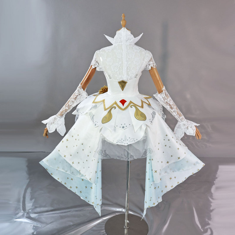 小乔cos服王者荣耀小乔纯白花嫁c