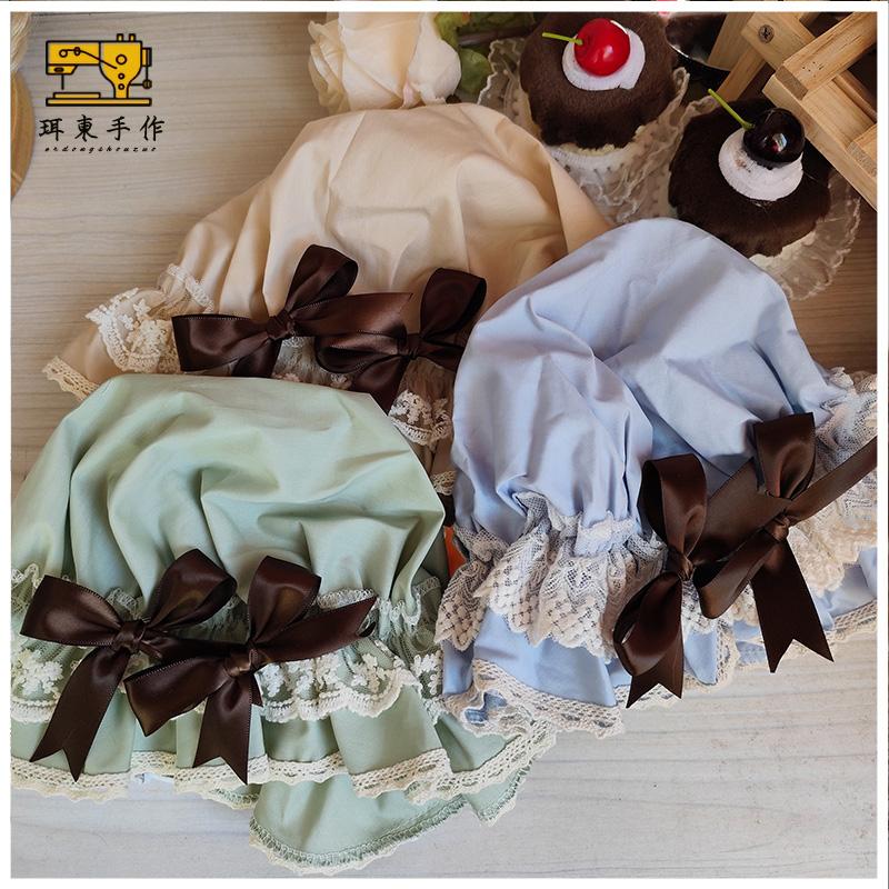 珥东手作Lolita酒心可可捉迷藏系列海盐抹茶摩卡色bb帽生成色lo