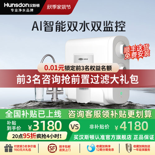 汉斯顿0阻垢剂家用直饮净水器