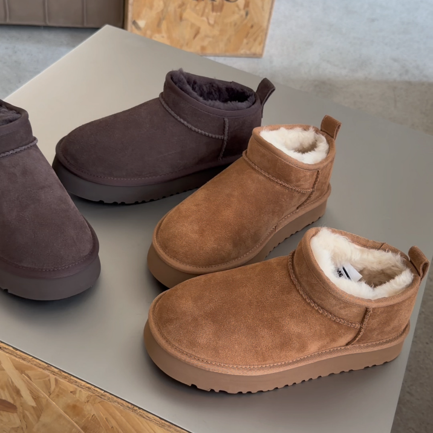 WM6雪地靴厚底短筒加绒棉靴女鞋