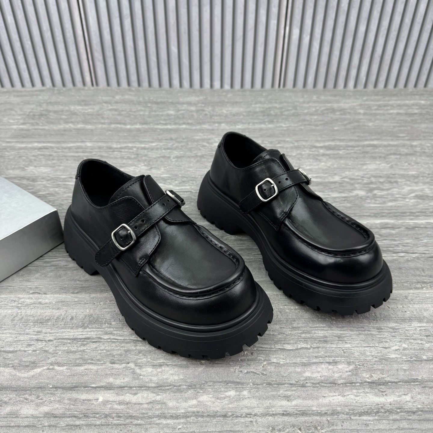 欧货欧洲站2026春季新款真皮英伦风小皮鞋厚底女鞋皮带扣乐福鞋潮,女鞋,乐福鞋（豆豆鞋）,淘宝优惠券,粉丝福利购,淘宝优惠卷