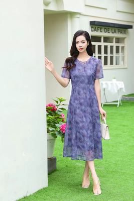 NOHASHTAG 2025夏季新款气质修身连衣裙中年妈妈高档优雅女装