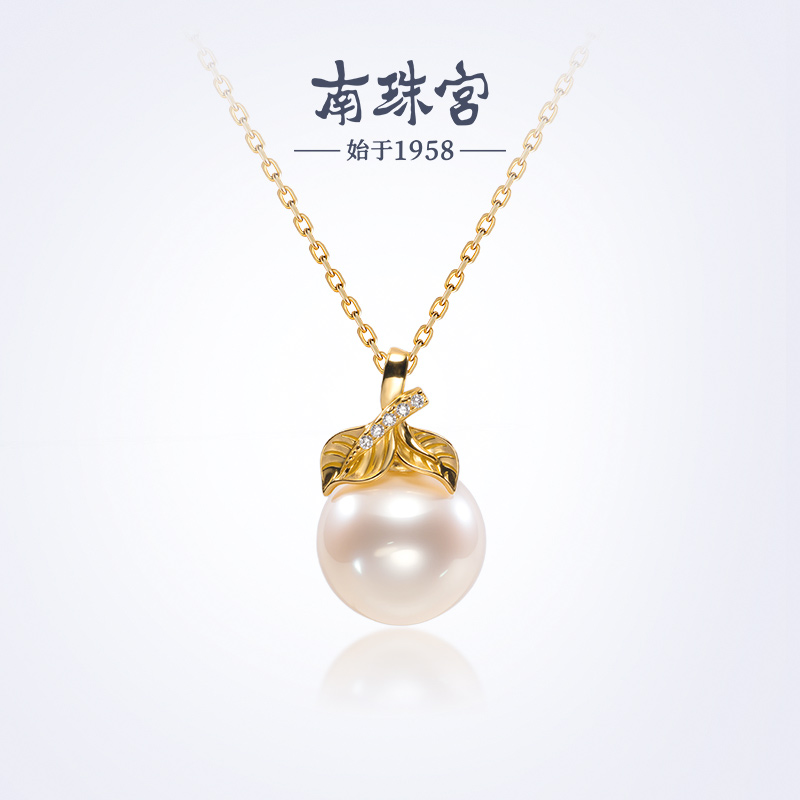 南珠宫925银淡水珍珠吊坠D005SD
