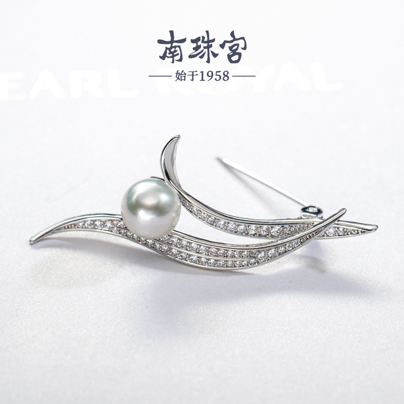 南珠宫胸饰海水珍珠真多麻