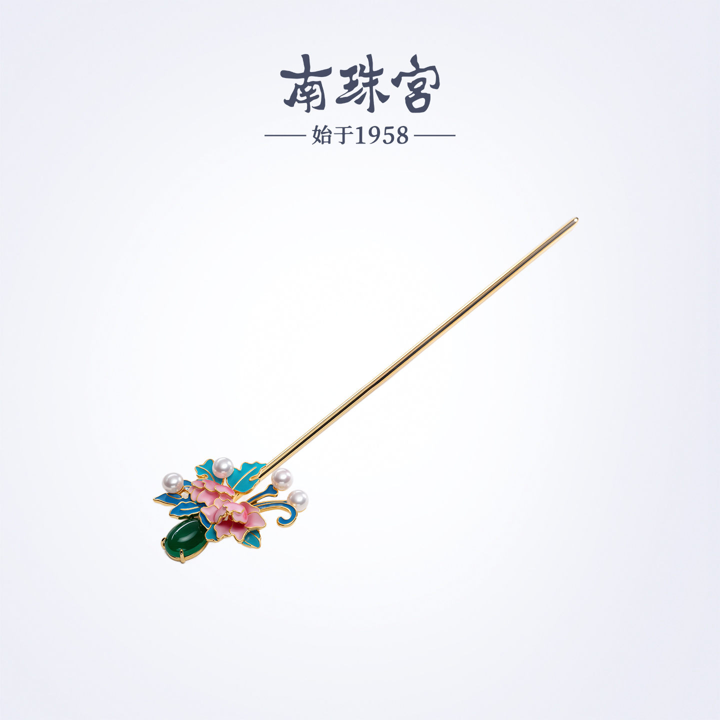 南珠宫国风设计头饰发簪年轻款生日礼物送女友C-CJF003HD-J