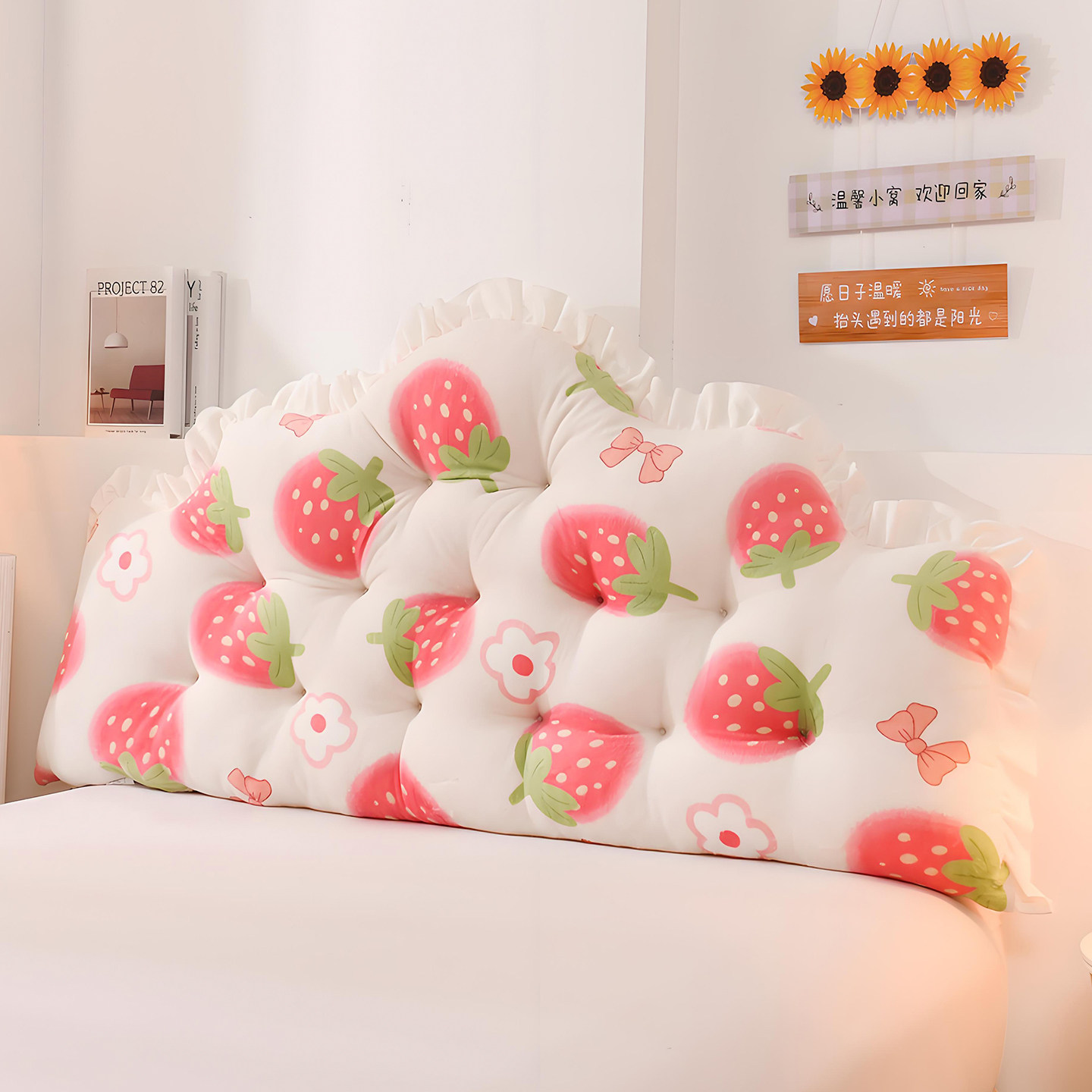 可爱宿舍床上看书靠枕卧室实木床头靠背软包榻榻米大靠垫加绒免洗,居家布艺,床头靠垫,淘宝优惠券,粉丝福利购,淘宝优惠卷