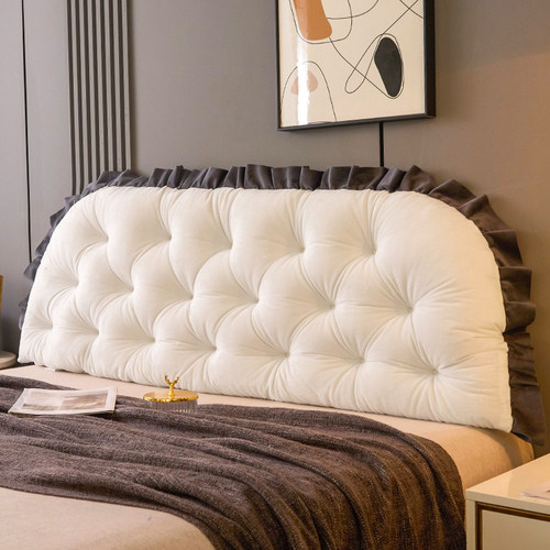 新款床头软包靠背加绒学生宿舍卧室床上护腰靠枕实木床防撞靠垫