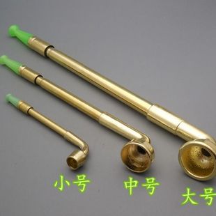黄铜大中小烟杆创意金属烟袋两用烟斗烟袋老式长短金属大烟杆烟斗