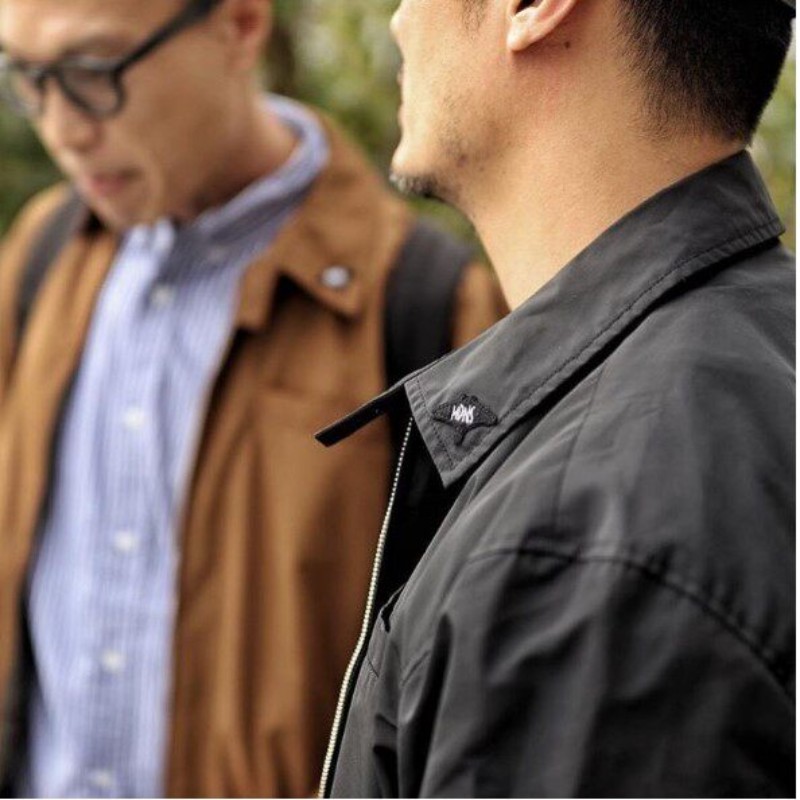 原创mdnsness同款余文乐外套男潮牌 纯色薄款军事风工装
