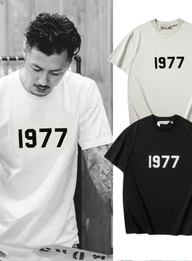 新款FOG FEAR OF GOD 1977短袖ESSENTIALS高街宽松休闲T恤潮牌