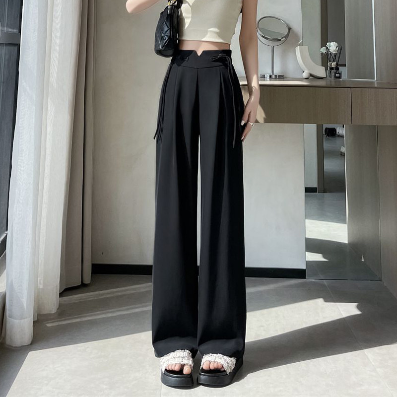 冰丝阔腿裤女夏季薄款202图片