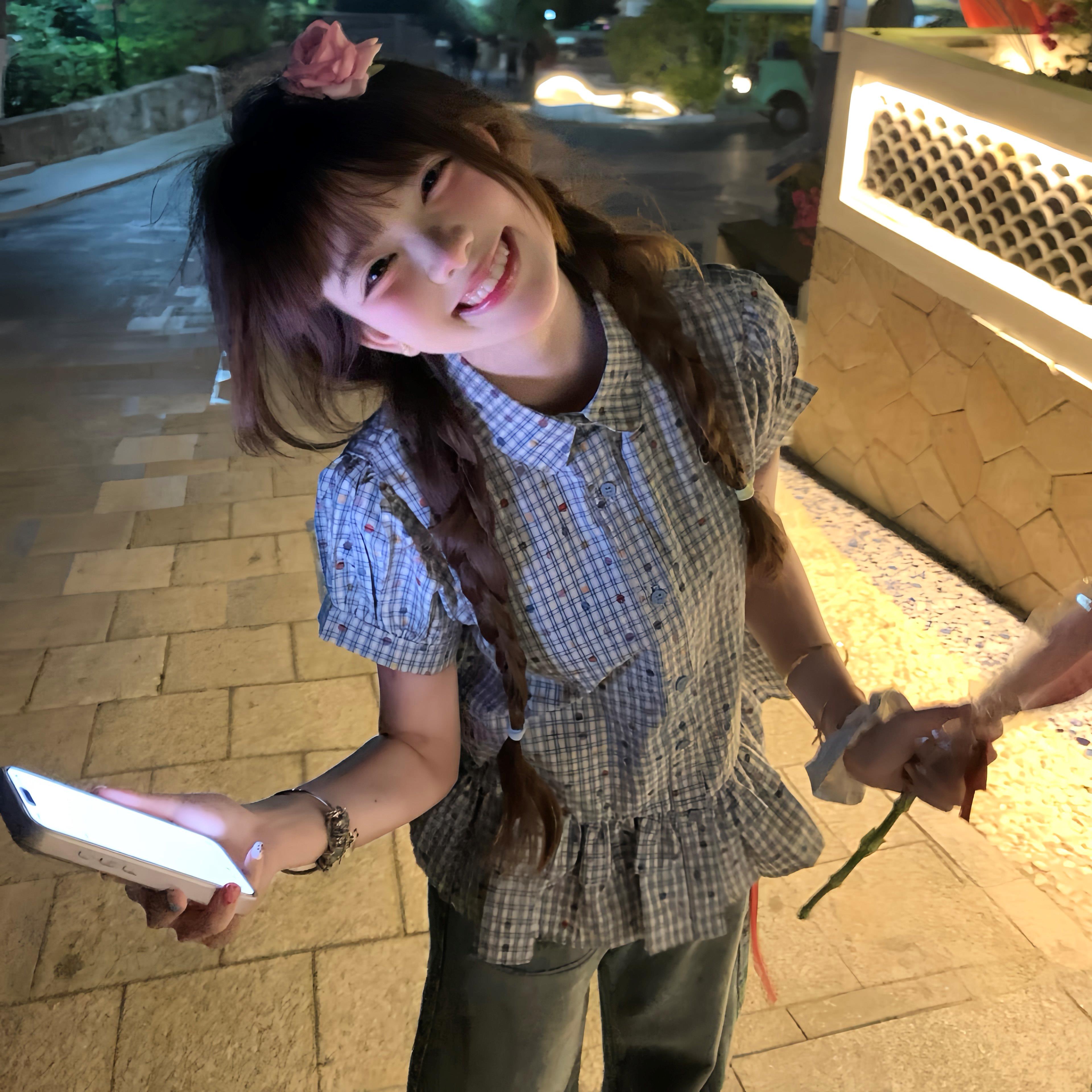 哈基羊韩版蓝色彩点polo