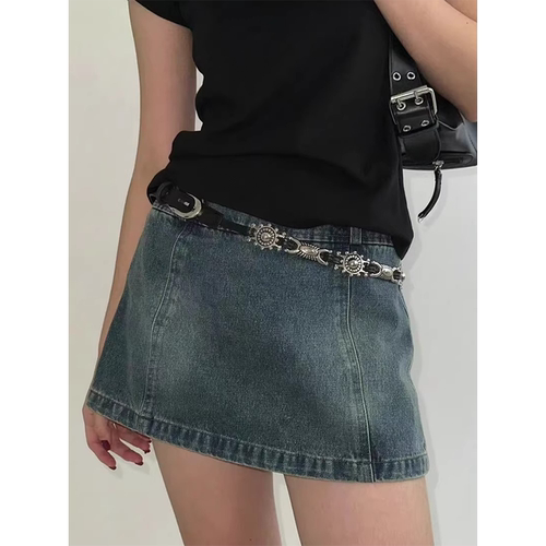 美式复古雕花百搭腰带