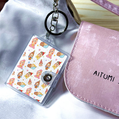 Ins星星人钥匙扣小相册书包挂件洗照片打印证件照两寸拍立得