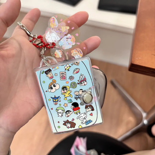 洗照片定制情侣钥匙扣两寸证件照拍立得学生书包挂件可爱小相册