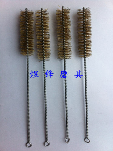 铜丝圆刷10mm-50mm 带柄铜丝管道刷 铜丝刷 内孔刷 铜丝试管刷