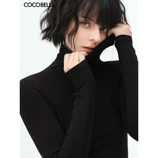 COCOBELLA糯叽叽打底衫 高领肌底衣TS129 内搭外穿女秋冬针织衫