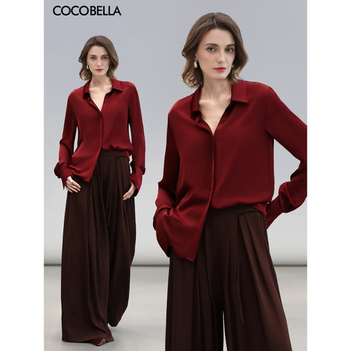 COCOBELLA法式简约光泽感衬衣