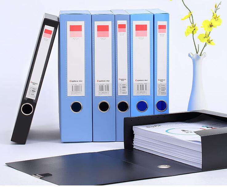 正品齐心 A1248 超省钱PP档案盒 A4 35MM收纳盒文件夹10029