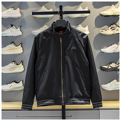 李宁男子棉夹克2026春季新款日进斗金系列防泼水棉服外套AJDW027