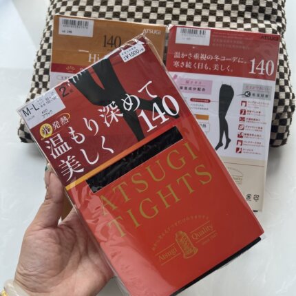春秋新款日本厚木ATSUGI打底裤140D两条装连裤袜发热保暖打底袜