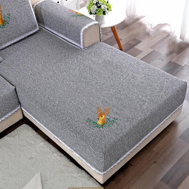 一生缘沙发垫四季通用防滑高档灰棉麻全包盖三人沙发套罩巾笠定做,居家布艺,沙发垫,淘宝优惠券,粉丝福利购,淘宝优惠卷