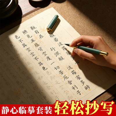 108遍手写静心抄写本行书经书抄经临摹本抄写书法手抄小楷练字贴