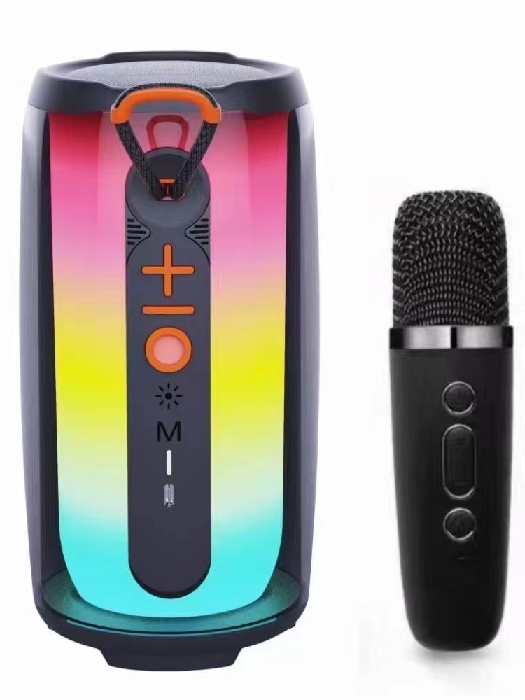 网红无线蓝牙音响小型重低音炮七彩环绕手拿随身便携高端炫彩音箱