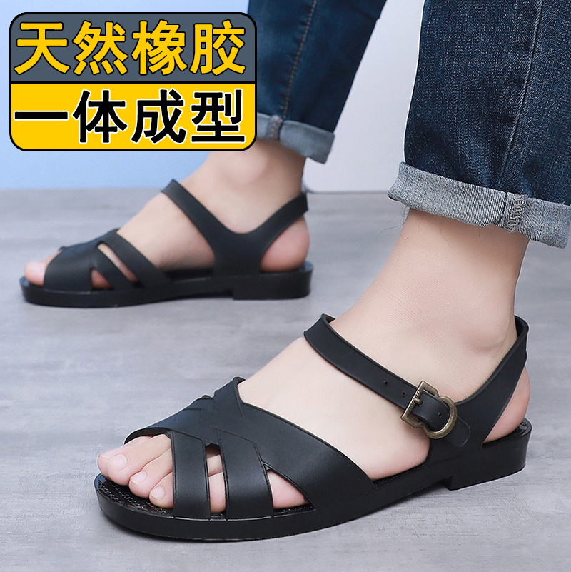 越南温突橡胶复古耐磨夏季男凉鞋