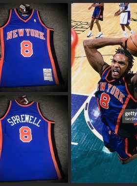 M&N Sprewell 狂人斯普雷维尔尼克斯队球衣 98-99MN纽约NYK复刻SW
