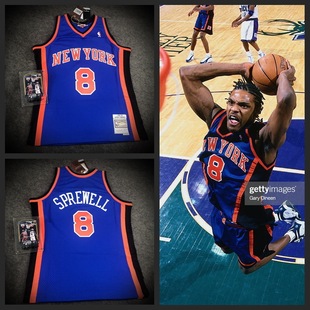 M&N Sprewell 狂人斯普雷维尔尼克斯队球衣 98-99MN纽约NYK复刻SW