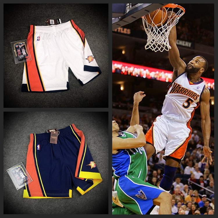 黑八五分裤mitchell&ness篮球