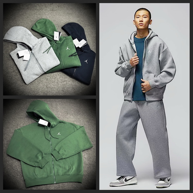 Jordan Brooklyn AJ飞人OVERSIZED加绒连帽卫衣拉链外套 IB7232