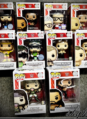 Funko WWE巨石强森/雷恩斯/塞纳/霍根/X-PAC/佩奇/送葬者公仔人偶