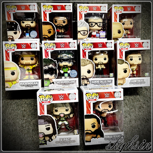 Funko WWE巨石强森/雷恩斯/塞纳/霍根/X-PAC/佩奇/送葬者公仔人偶