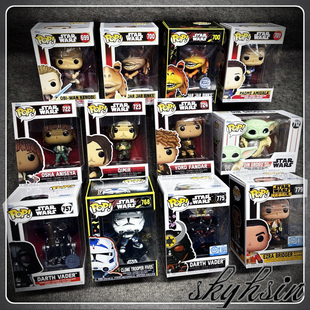 埃兹拉 Funko星球大战 达斯维达 绝地大师 欧比旺泽步手办 天行者