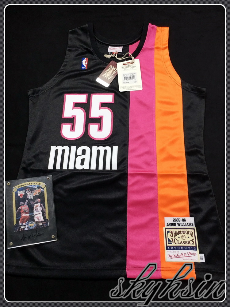 M&N 白巧克力热火球衣 贾森威廉姆斯ABA佛罗里达人MN复刻AU球员版