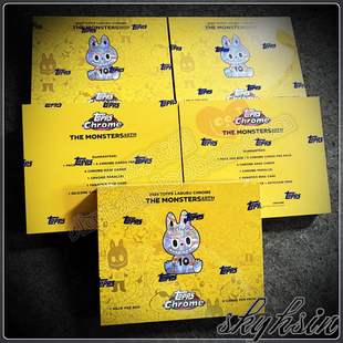 Labubu拉布布十周年联名 Topps Monsters The Chrome系列珍藏卡