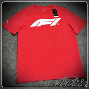 PUMA彪马 F1方程式赛车联名短袖T恤 法拉利红赛车tee 633264-03