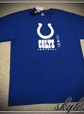 美版NFL Team Apparel 印第安纳小马队T恤 COLTS美式复古球迷t恤