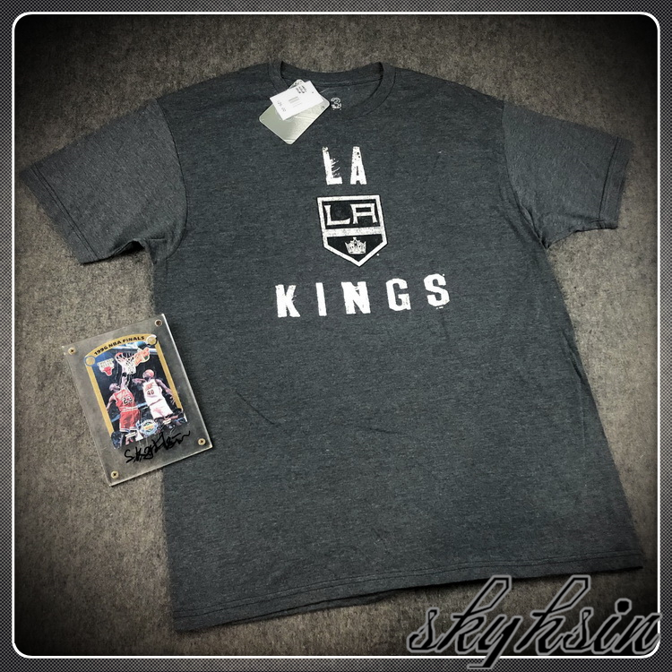 美版nhl北美冰球联盟国王队短袖