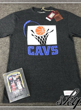 美版M&N CAVS克里夫兰骑士队HWC复古T恤 Triblend混纺 加兰米切尔