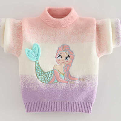 针织衫女秋冬季动漫美人鱼洋气