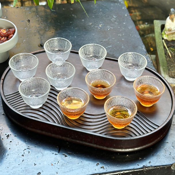 10只装玻璃小茶杯耐热家用