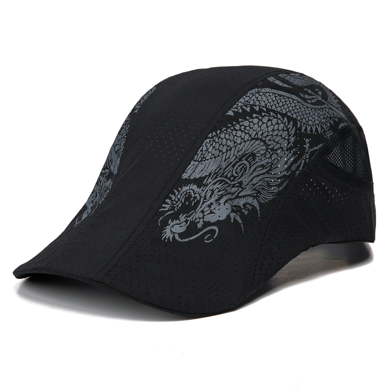 帽子男士春夏季防晒遮阳前进鸭舌贝雷女薄户外太阳中年人帽速干帽