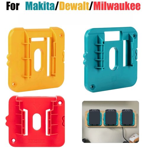 适用Makita/Dewalt/Milwaukee1.4V18V锂离子电池的电池支架存储架